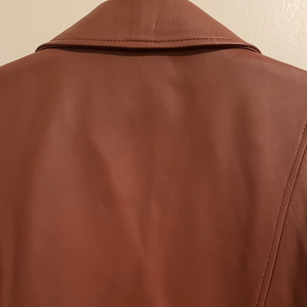 NWT: A beautiful A K cognac 100% leather jacket - Picture 8 of 8
